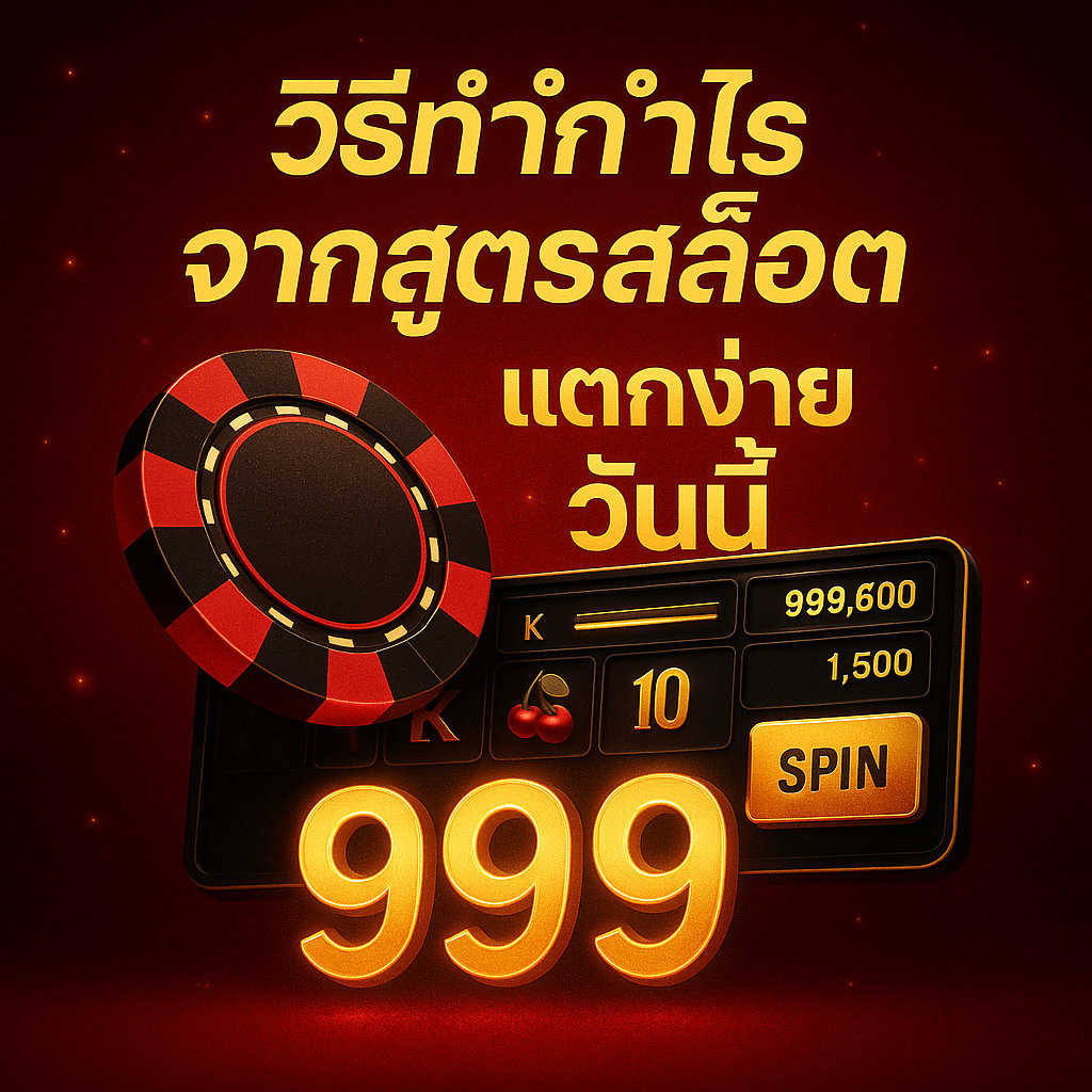 เทคนิคเล่นสล็อตออนไลน์ให้รวยด้วยความง่ายของสูตร